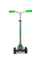 Maxi Micro Deluxe Pro - Grey/Green - 3-Wheeled Scooter for Kids, Ages 5-12