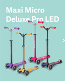 Maxi Micro Deluxe Pro - Vibrant Blue - 3-Wheeled Scooter for Kids, Ages 5-12