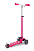 Maxi Micro Deluxe Pro LED - Pink - 3-Wheeled Scooter for Kids, Ages 5-12