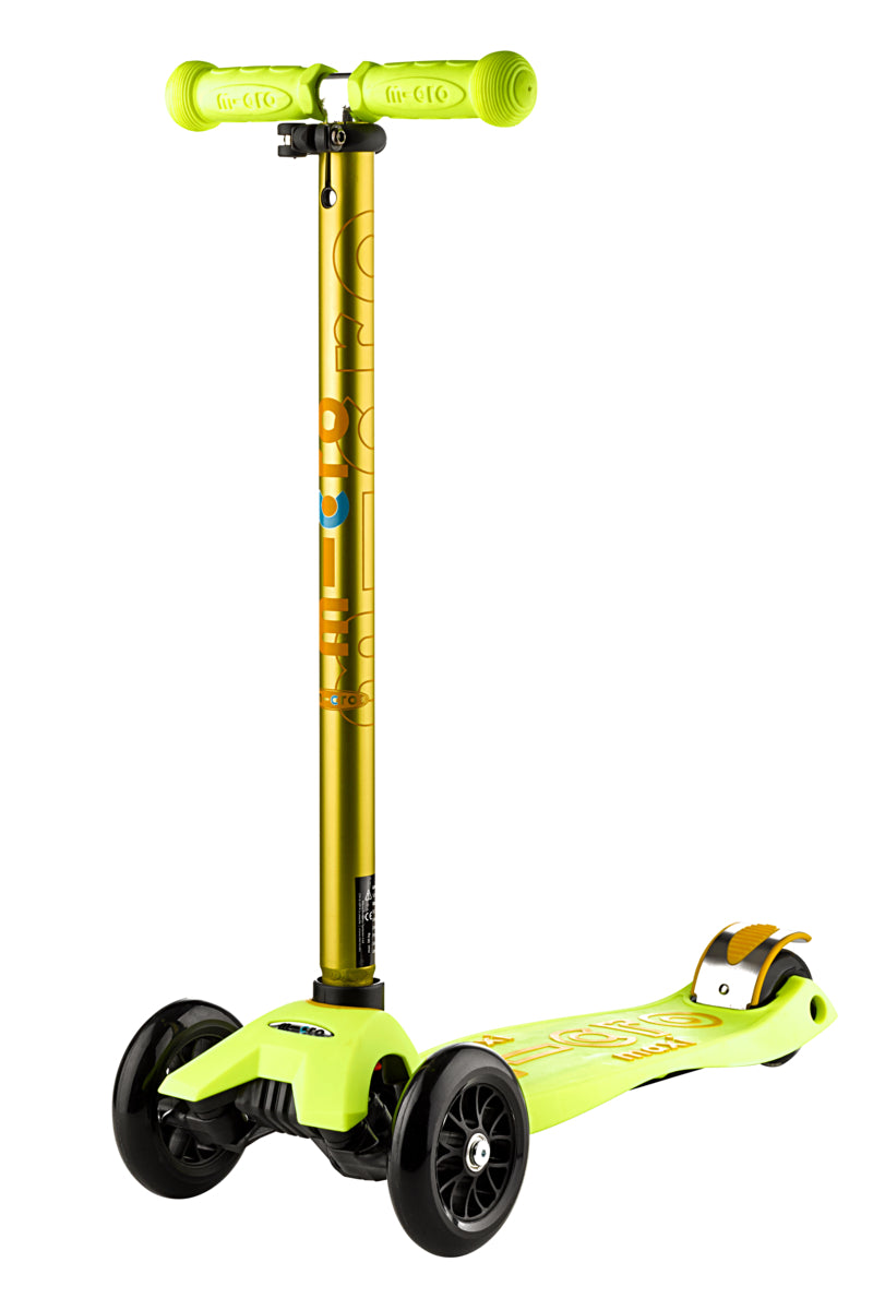 Maxi Micro Deluxe - Yellow - 3-Wheeled Scooter for Kids, Ages 5-12