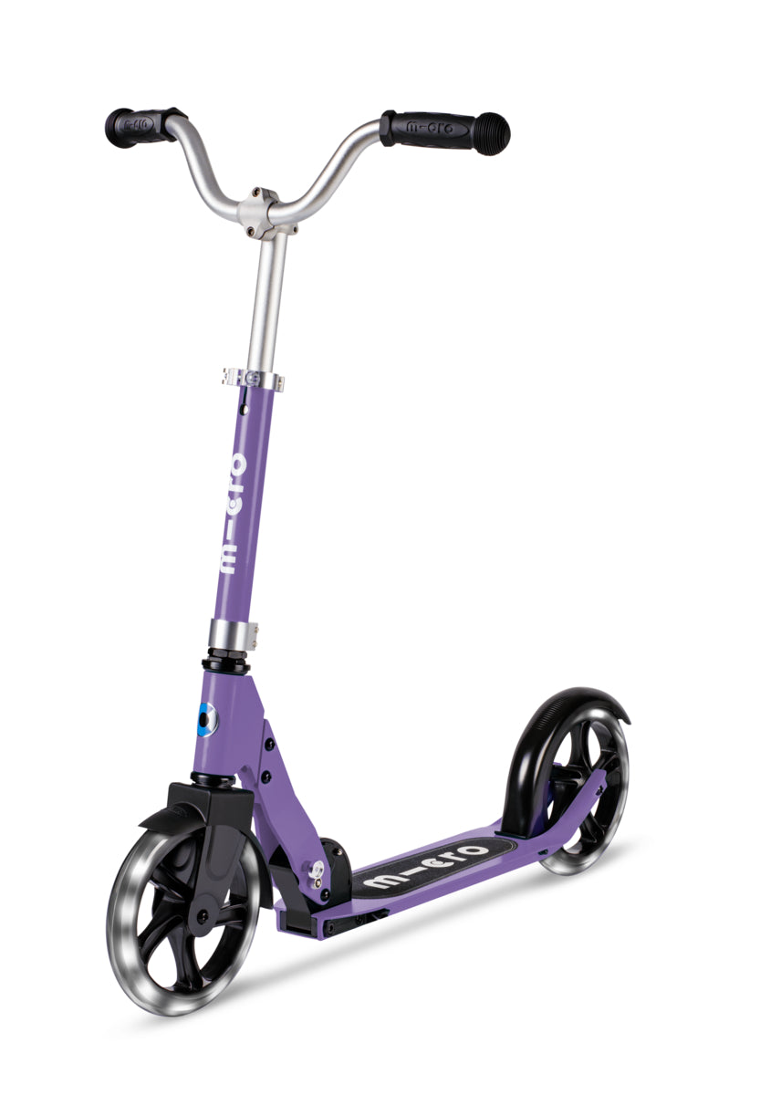 Micro Cruiser Scooter - LED Purple - 2-Wheeled Scooter for Kids and Teens