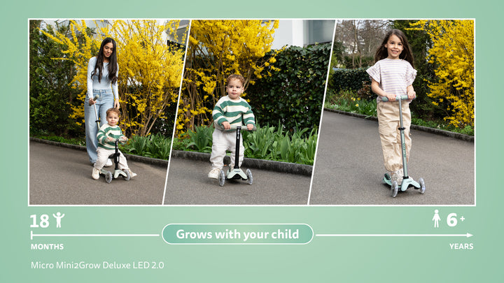 Micro Mini2Grow Deluxe LED 2.0 - Olive Sage - Kids ages 1 to 6 years