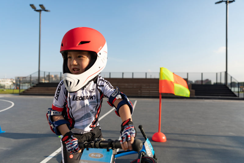 Micro Racing Helmet - White/Red