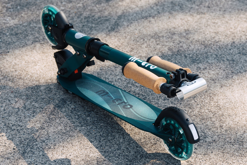 Micro Sprite Scooter - LED Wheels - ECO Green - 2-Wheeled Scooter for Kids and Teens