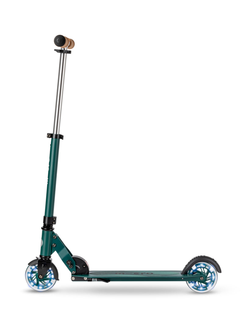 Micro Sprite Scooter - LED Wheels - ECO Green - 2-Wheeled Scooter for Kids and Teens