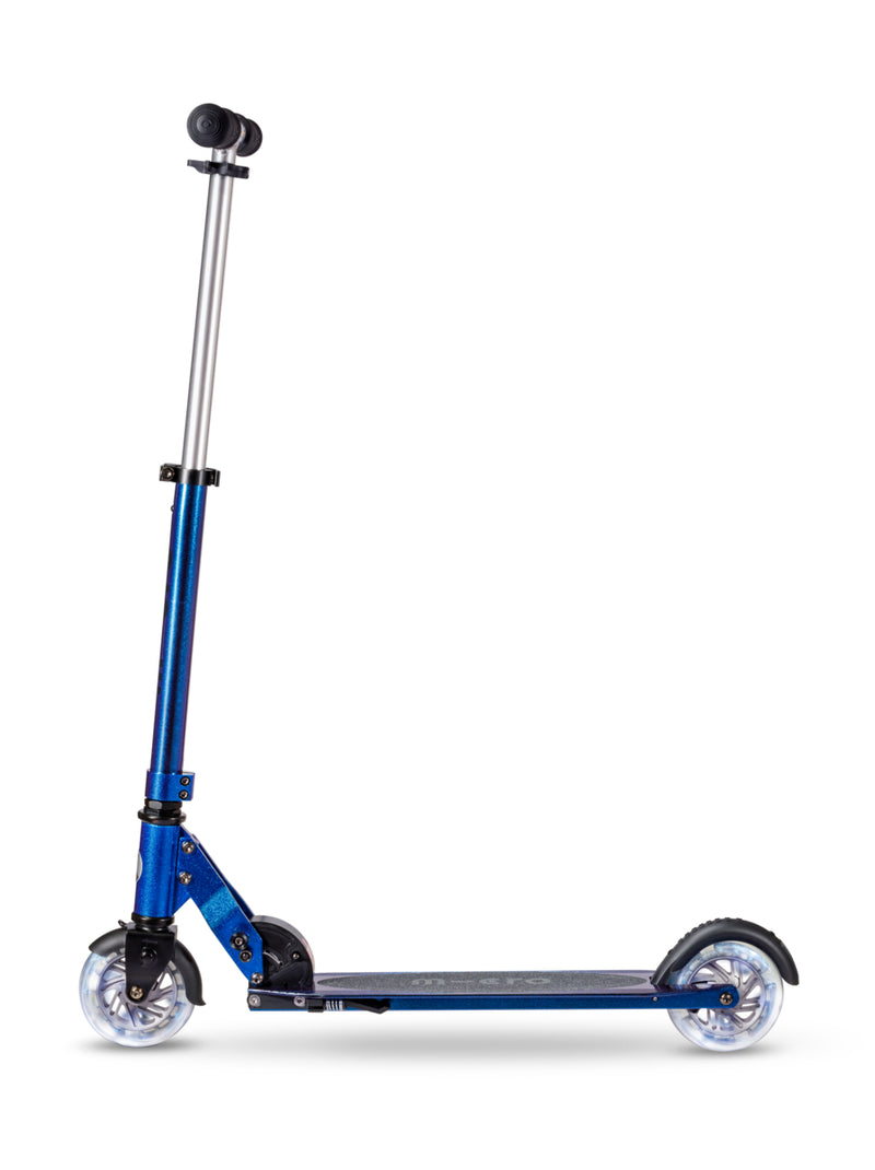 Sprite Neochrome Micro Scooter - LED Wheels - Pearl Blue Purple - 2-Wheeled Scooter for Kids and Adults