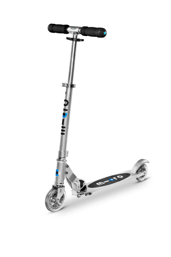 Micro Sprite Scooter - Silver Matt - 2-Wheeled Scooter for Kids and Teens