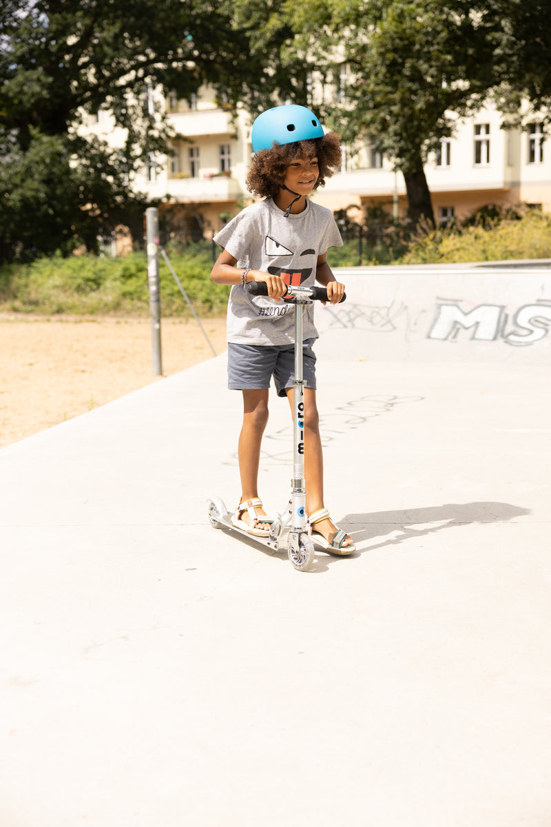 Micro Sprite Scooter - Silver Matt - 2-Wheeled Scooter for Kids and Teens