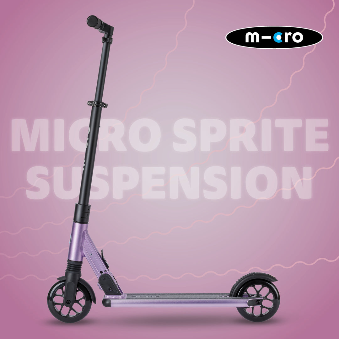 Micro Sprite Suspension Scooter - Purple - 2-Wheeled Scooter for Kids and Adults