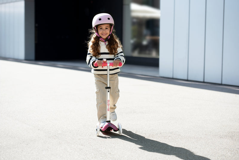 Mini Micro Deluxe - LED Wheels - Fairy Glitter Pink - 3-Wheeled Scooter for Kids, Ages 2-5