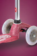 Mini Micro Deluxe - LED Wheels - Fairy Glitter Pink - 3-Wheeled Scooter for Kids, Ages 2-5