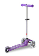 Mini Micro Deluxe - LED Wheels - Fairy Glitter Purple - 3-Wheeled Scooter for Kids, Ages 2-5