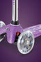 Mini Micro Deluxe - LED Wheels - Fairy Glitter Purple - 3-Wheeled Scooter for Kids, Ages 2-5