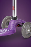 Mini Micro Deluxe - LED Wheels - Fairy Glitter Purple - 3-Wheeled Scooter for Kids, Ages 2-5