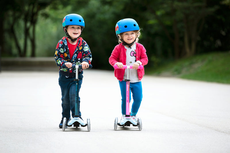 Mini Micro Deluxe Flux LED - Neochrome Pink - 3-Wheeled Scooter for Kids, Ages 2-5