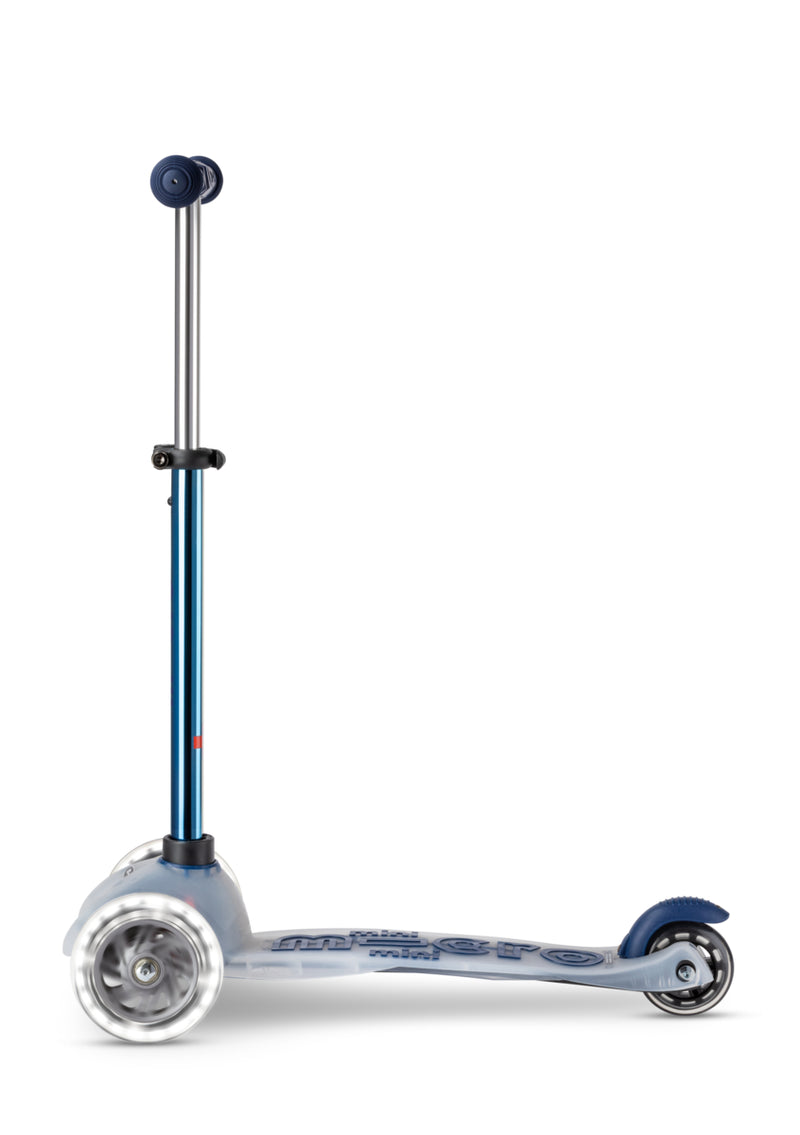 Mini Micro Deluxe Flux LED - Neochrome Navy - 3-Wheeled Scooter for Kids, Ages 2-5