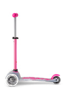 Mini Micro Deluxe Flux LED - Neochrome Pink - 3-Wheeled Scooter for Kids, Ages 2-5