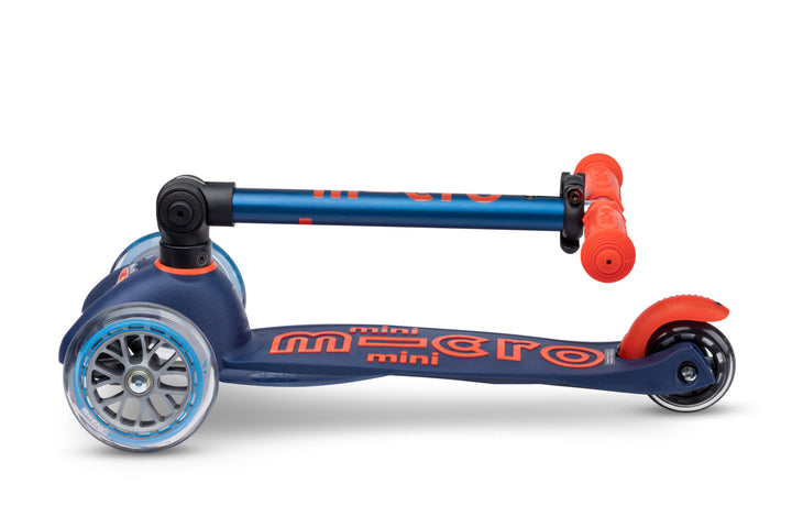 Mini Micro Deluxe - Foldable - Navy - 3-Wheeled Scooter for Kids, Ages 2-5