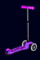 Mini Micro Deluxe Glow LED - Frosty Pink - 3-Wheeled Scooter for Kids, Ages 2-5