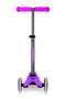 Mini Micro Deluxe Glow LED - Frosty Pink - 3-Wheeled Scooter for Kids, Ages 2-5