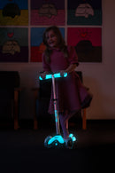 Mini Micro Deluxe Glow LED - Glacier Aqua - 3-Wheeled Scooter for Kids, Ages 2-5