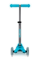 Mini Micro Deluxe Glow LED - Glacier Aqua - 3-Wheeled Scooter for Kids, Ages 2-5