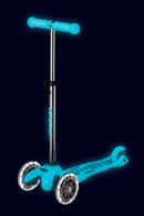 Mini Micro Deluxe Glow LED - Glacier Aqua - 3-Wheeled Scooter for Kids, Ages 2-5