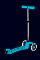 Mini Micro Deluxe Glow LED - Glacier Aqua - 3-Wheeled Scooter for Kids, Ages 2-5