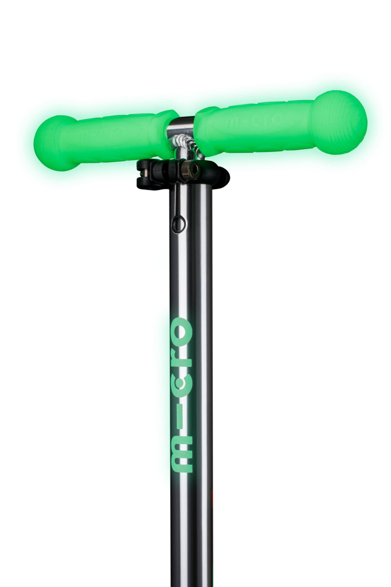 Mini Micro Deluxe Glow LED - Icy Lime - 3-Wheeled Scooter for Kids, Ages 2-5