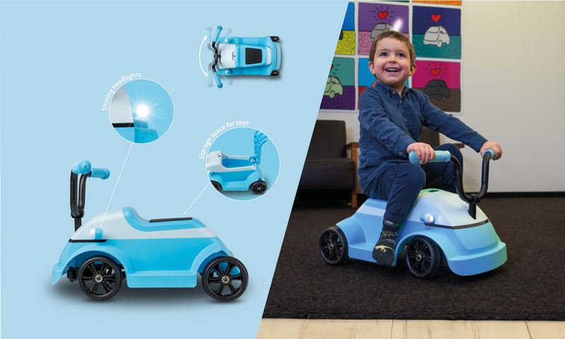 Mini Microlino - Ride-On Toy - Blue - Kids 18 months and older