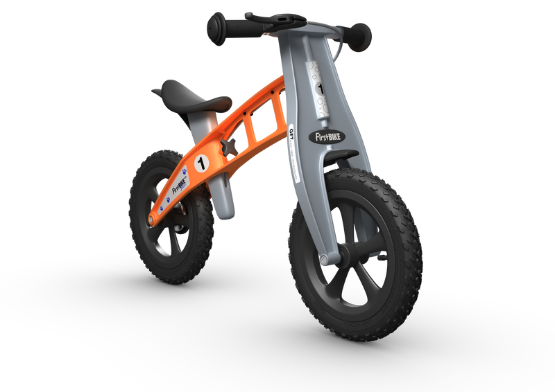 FirstBIKE s Award Winning Balance Bike Cross Orange Lightweight Adjustable Develops Balance