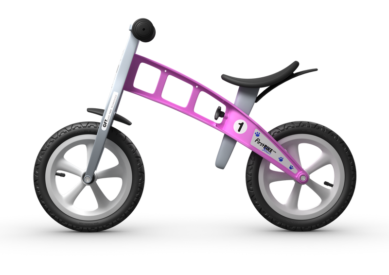 FirstBIKE Basic | Pink Balance Bike (without brake and with solid tyres)